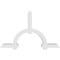 Ekena Millwork Ericson Architectural Grade PVC Gable Bracket, 96"W x 60"H x 6"D x 6"F, 15/12 Pitch GBP096X60X0606ERI00 - alternate 2